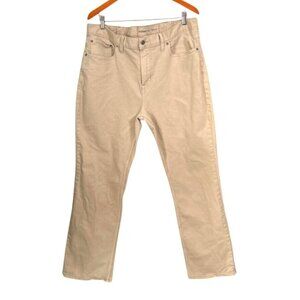Old Navy Mens Boot-Cut Jeans Beige 40x32 Cotton Blend Denim